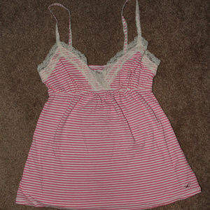hollister tank top with lace